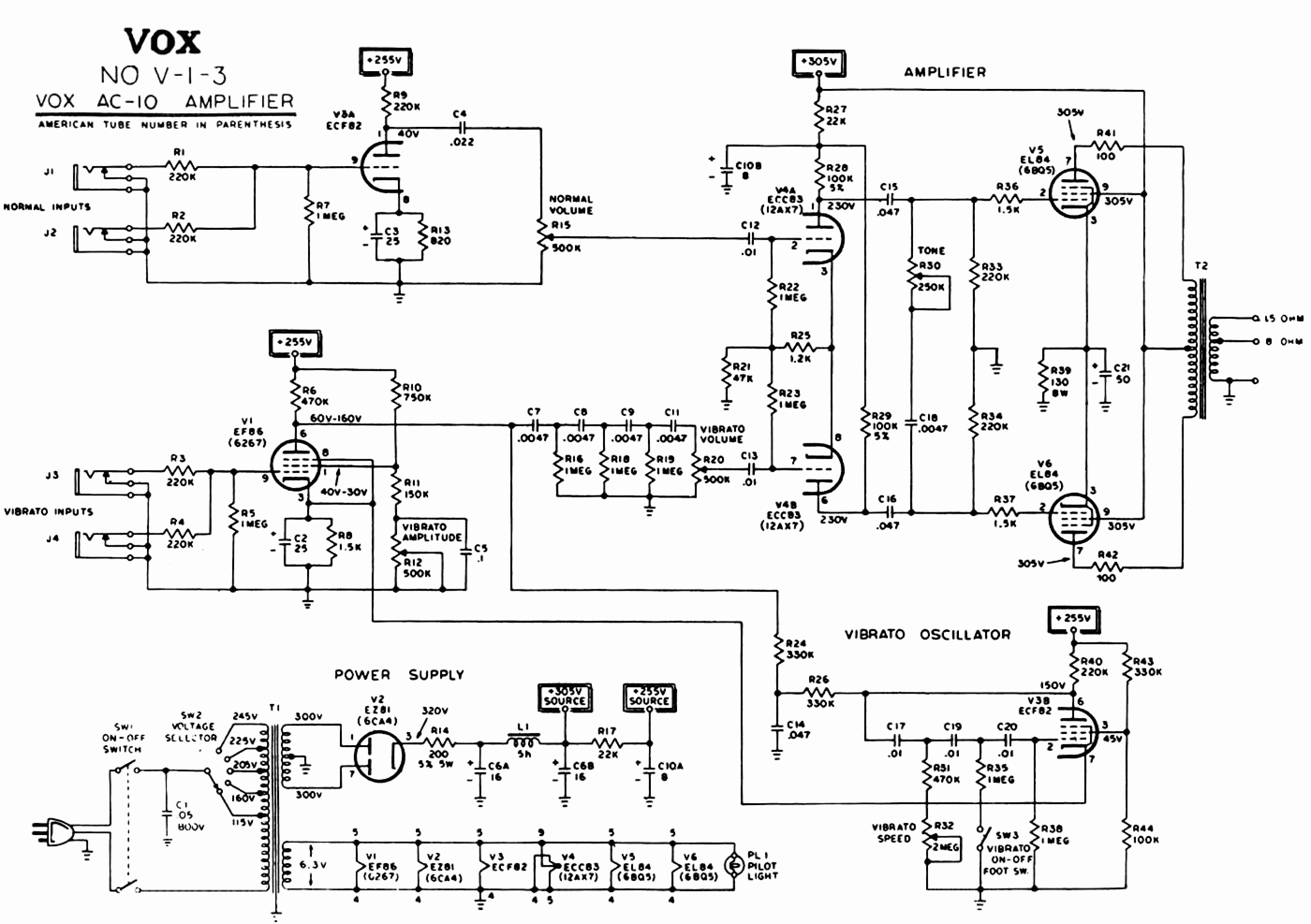 Vox Schematics -