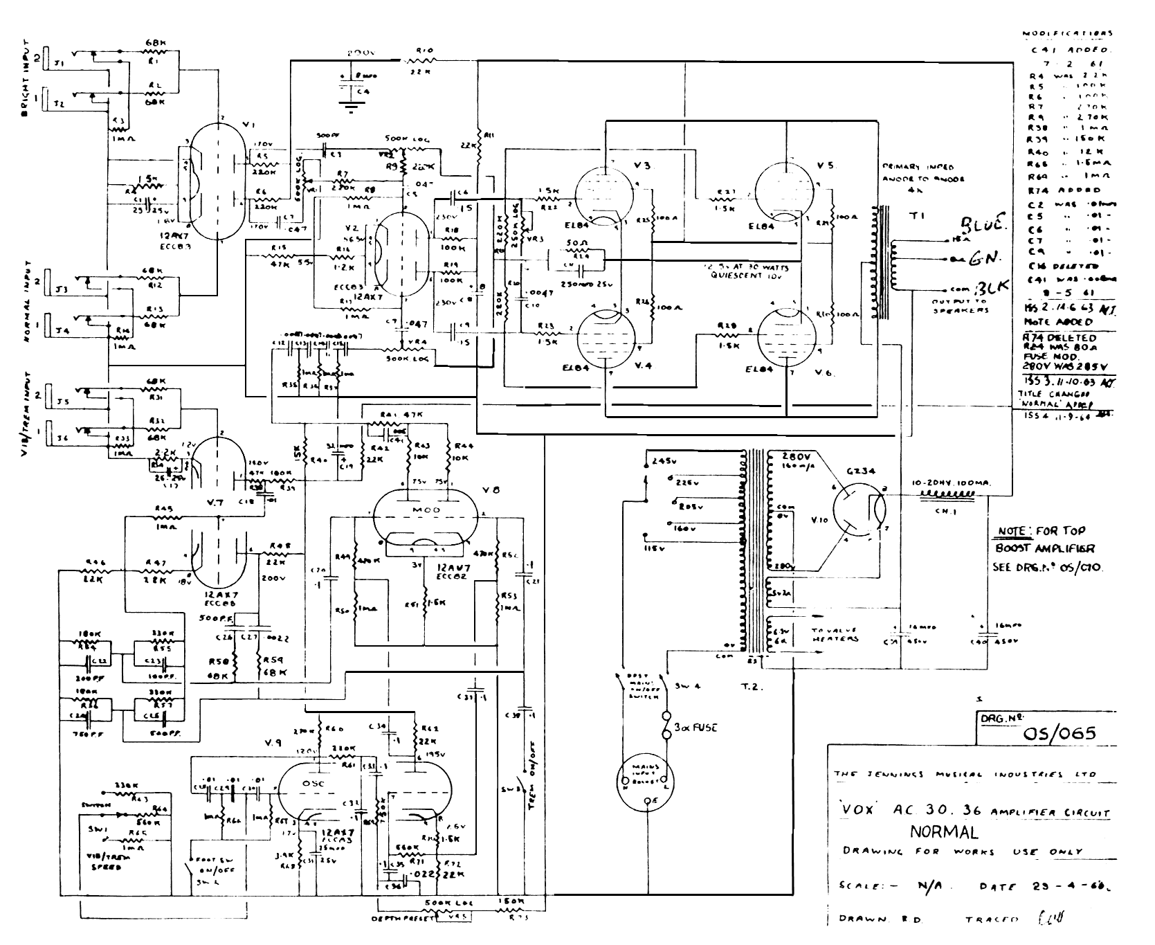 Vox Schematics -