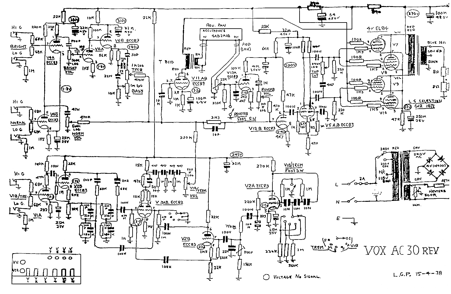 Vox Schematics -